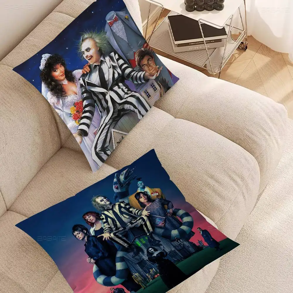 Horror B-Beetle Movies J-Juices Cushion Cover Car Throw Pillow Case For Sofa Car Christmas Gift 40x40cm 45x45cm