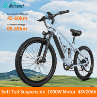 Electric Mountain Bicycle 1000W 48V Lithium Battery Hydraulic Brake 27.5 inch Electric Bike with Shimano Transmission eBike