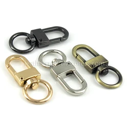 1pcs Metal Swivel Eye Snap Hook Trigger Lobster Clasps Clips for Leather Craft Bag Strap Belt Webbing Keychain Large Size