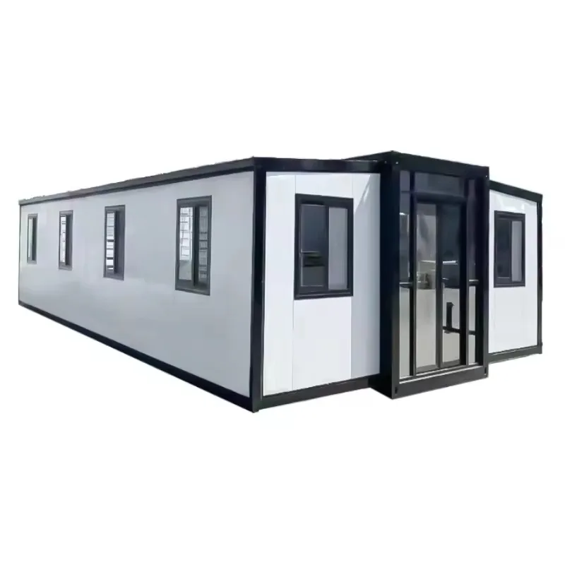 Hot Selling Modern Prefab Waterproof 4 Rooms Folding Container Foldable Prefab Room Double Wing Folding Box Activity Room