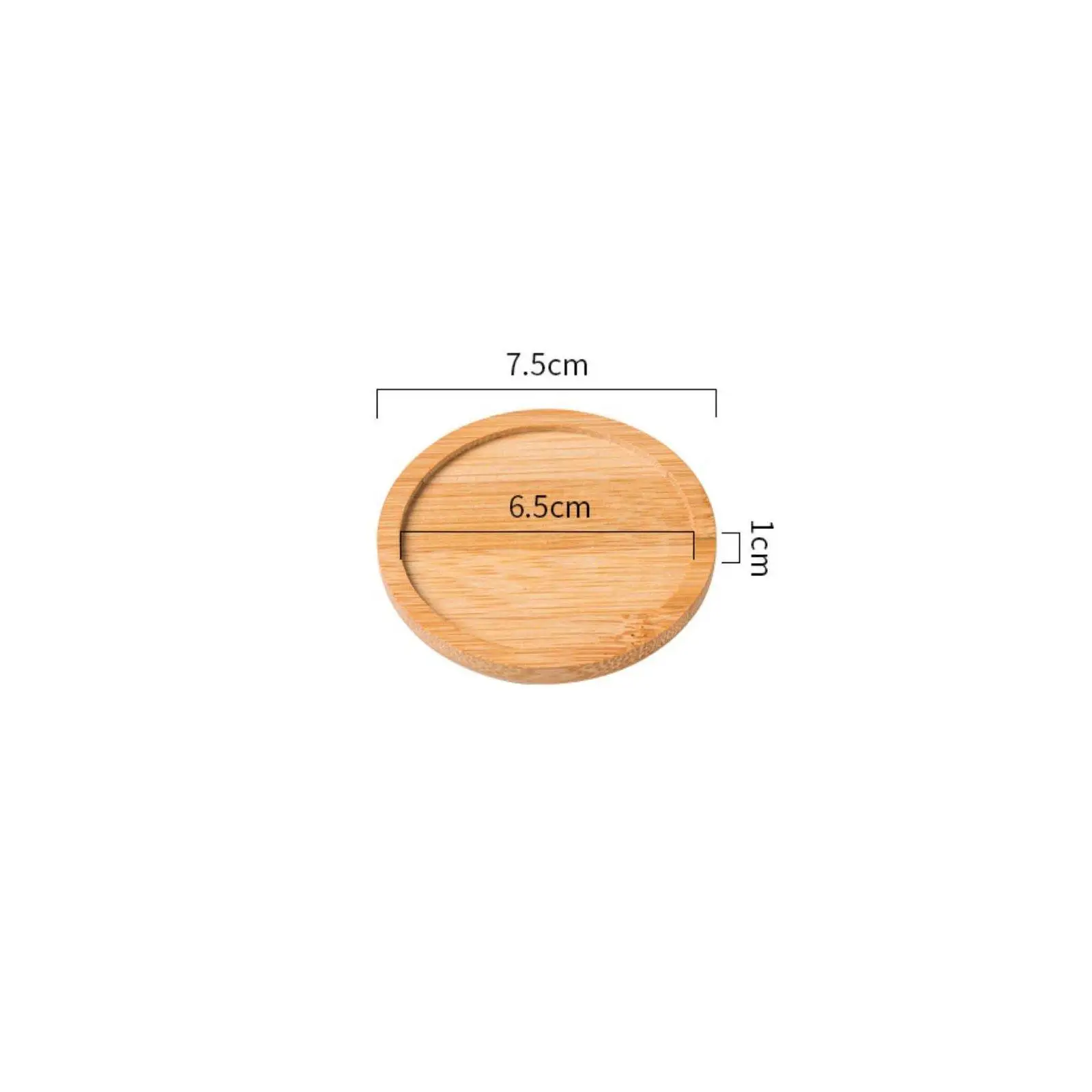 Industrial Tray Bamboo Flower Pot Mat Minimalist Waterproof Saucer Base for Succulent Home Gardening