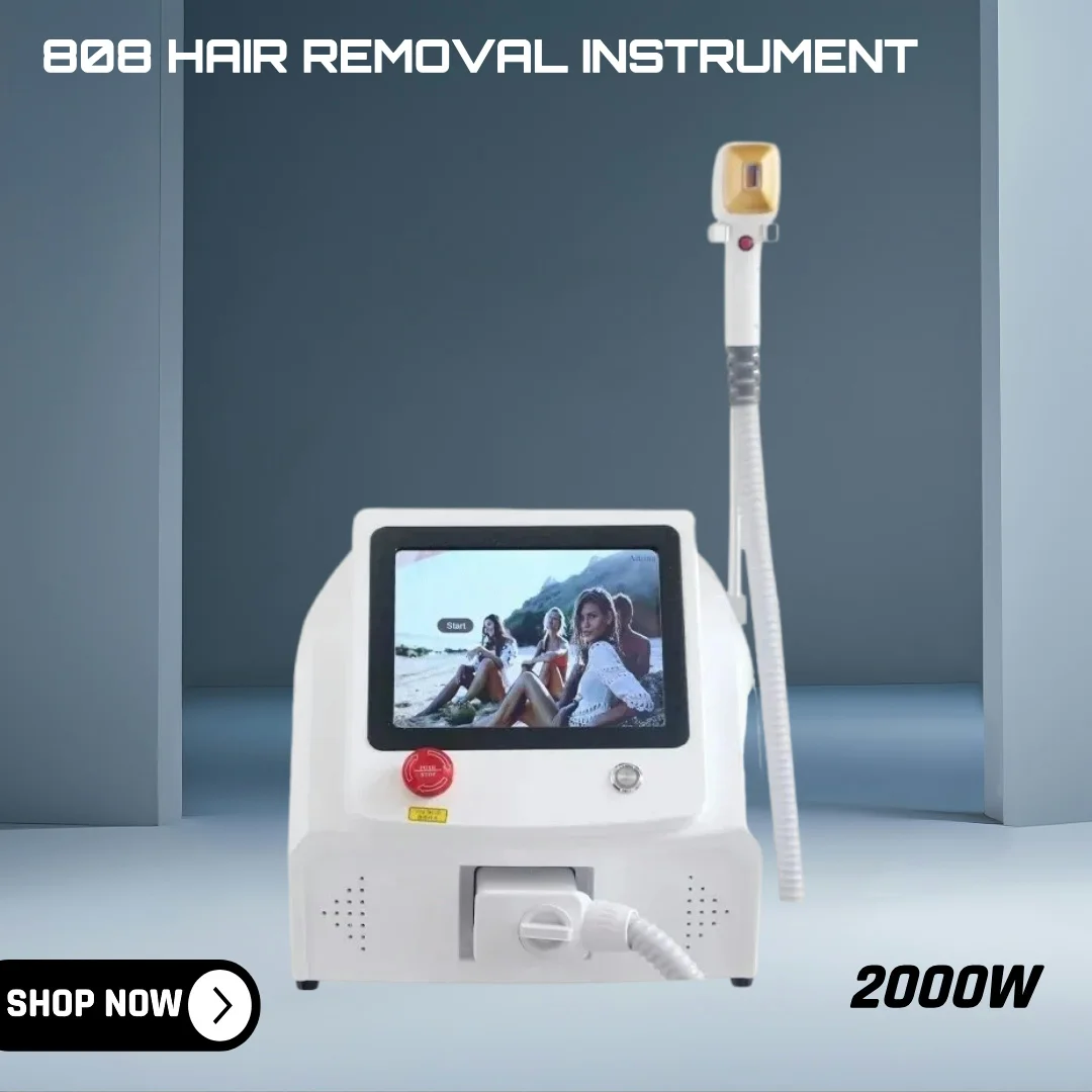 2024 New Ice Platinum 808 Professional Painless Hair Removal Machine, 3 Wavelengths, 755 808 1064nm Diode Laser