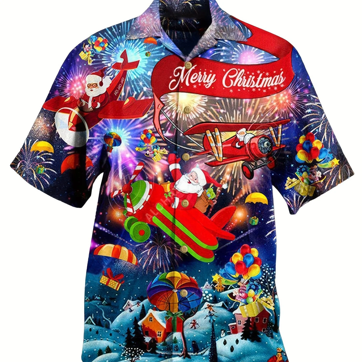 

Funny Snowmen 3d Christmas Shirt Cartoon Deer Hawaiian Shirts For Men Casual Loose Short Sleeve Top Women Santa Claus Top Shirts