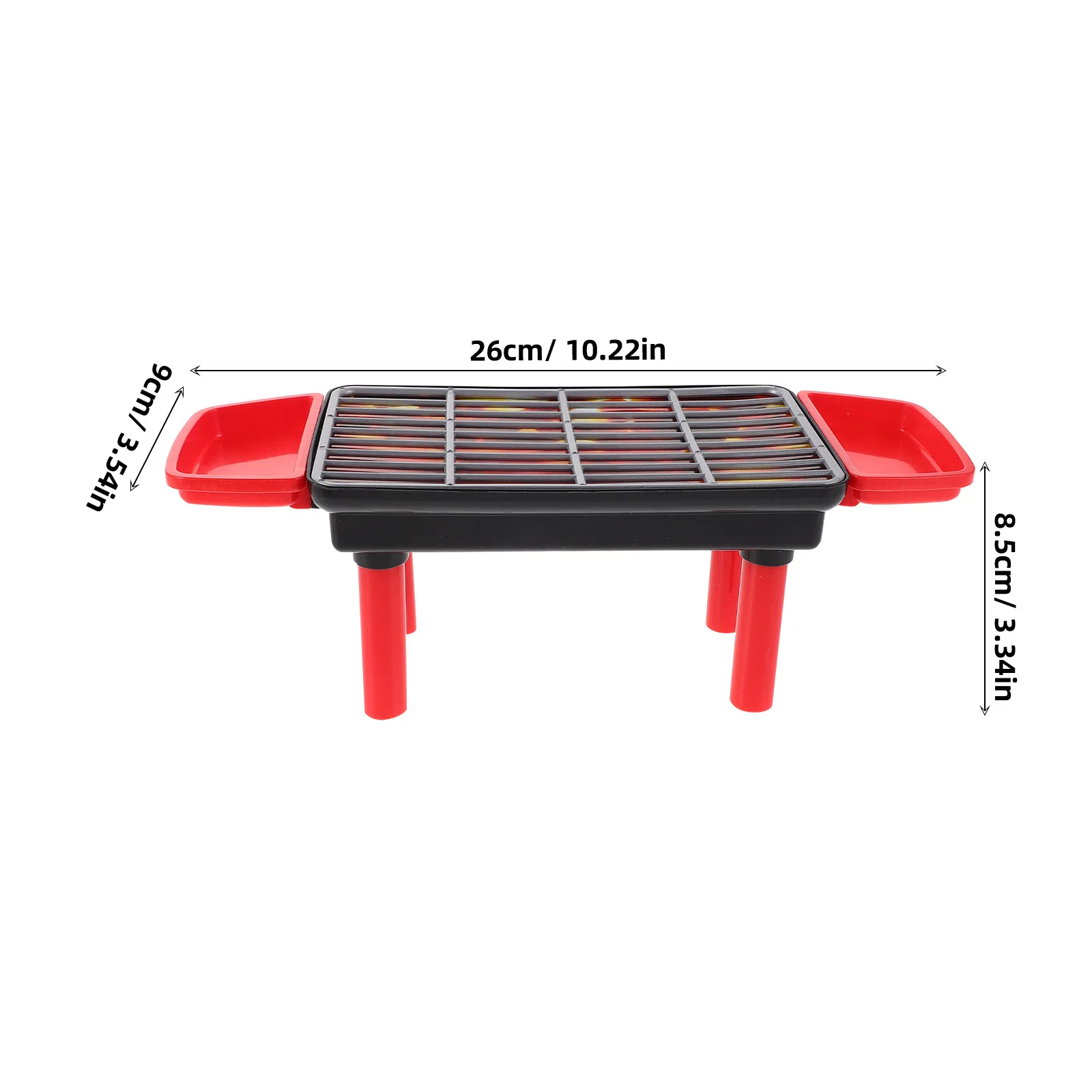 20-delige kinderbq-set: realistische fantasiespel voedsel keukenspeelset voor peuters binnen buiten kooklicht