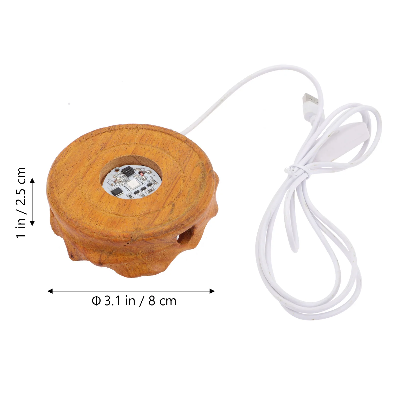 Led ليلة مزهرية مضيئة مزودة بقاعدة خشبية مضاءة كريستال كرة زجاجية حفل زفاف ديكور الزجاج المجال عرض حامل الإضاءة حامل