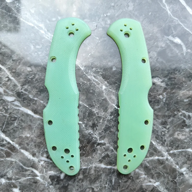 CNC 2 Colors Knife G10 Handle Patches Scales For Spyderco C11 Delica4 C11FPOR C11FPBL C11FPBK C11FPPR C11FPGR C11FPGY Knives