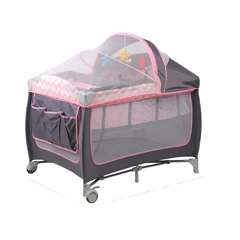 Diaper table nursing table multifunctional bed foldable movable bed in bed portable children's bed