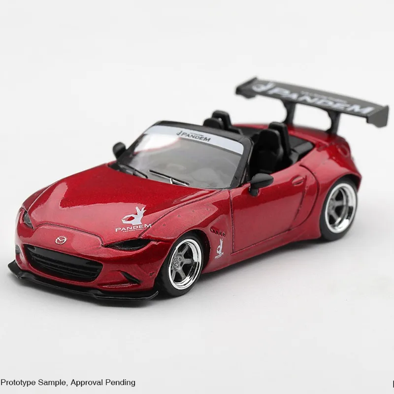 MINIGT 1:64 Mazda MX-5 ND Rocket Rabbit Wide Body Die Casting Alloy Car Model # 1367 Adult Collection Ornament