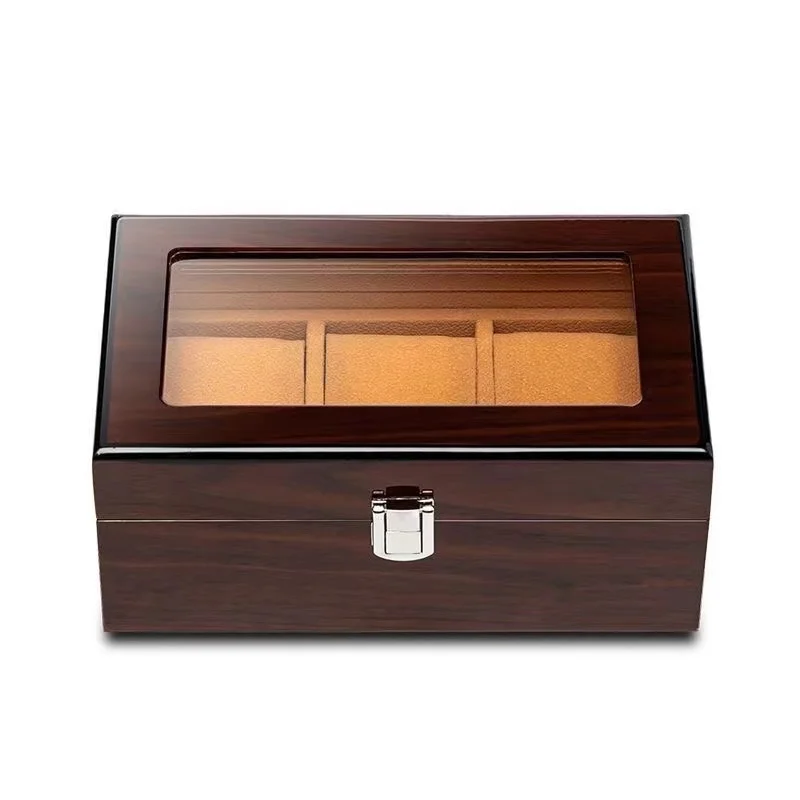

Wood Watch Display Organizer with 3 5 6 8 10 12 Slots Elegant Watch Boxes & Cases