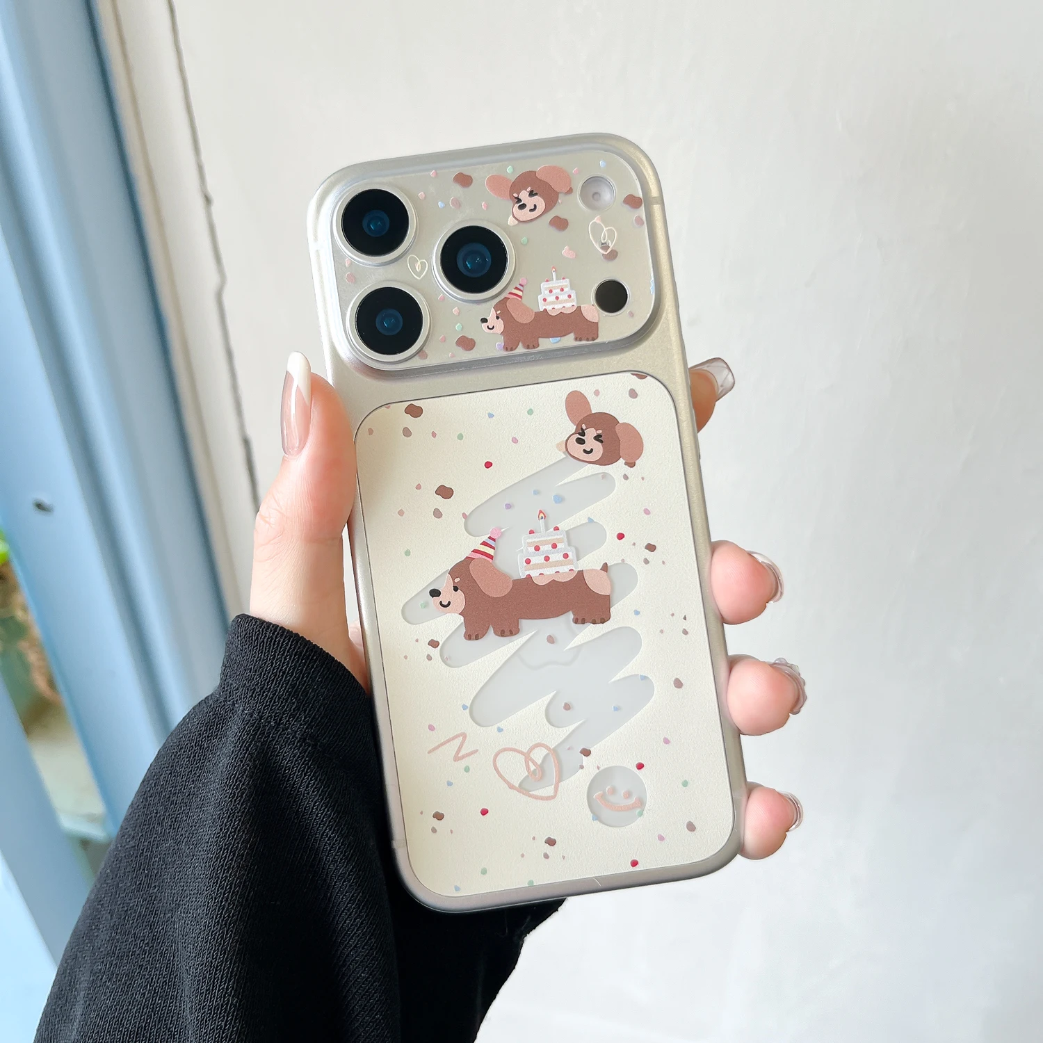 Niedliche Cartoon-Tier-Serie Kratzfeste Mattierte Rückseitenfolie Aufkleber für iPhone 18 17 Pro Max Handy-Schutzfolie – Detail 7
