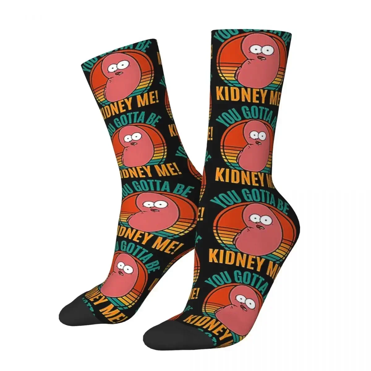 Kidney Funny Pun For A Kidney Donor You Gotta Be Kidney Me Socks Stockings All Season Long Socks for Unisex Birthday Present