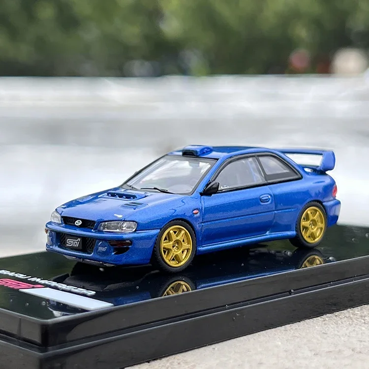 1/64 SUBARU IMPREZA 22B STi Version Customized Ver. Rally Base Car GC8 Alloy Diecasts Small Scale Car Model