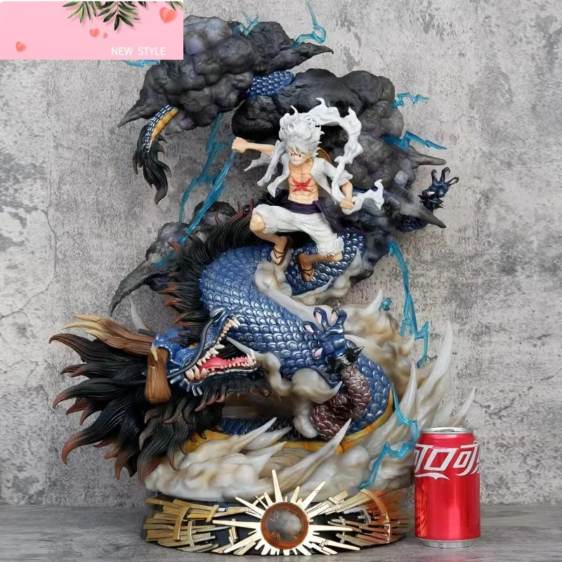 

23cm One Piece Figures Luffy Vs Kaidou Anime Figures Nika Luffy Gear 5 Figurine Pvc Model Statue Doll Collection Toys Gift