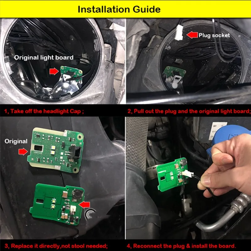 2Pcs/Set LED Parking Position Light Headlamp For Mercedes Benz E-Class W212 C207 A207 W207 2010 2011 2012 2013 Auto Accessories