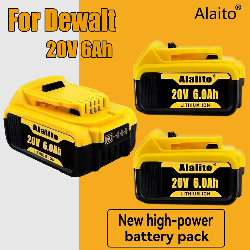 

Original DCB200 20V 6000mAh Lithium Replacement Battery For Dewalt 18V DCB200 DCB184 DCB182 DCB180 DCB181 DCB182 DCB201 DCB206