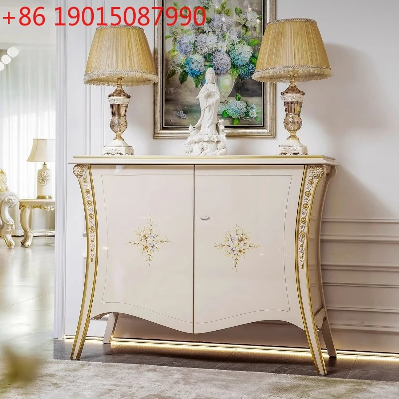 

Французский ретро-сервант для столовой, европейский стиль, для виллы или ресторана, из массива дерева, для хранения вещей.