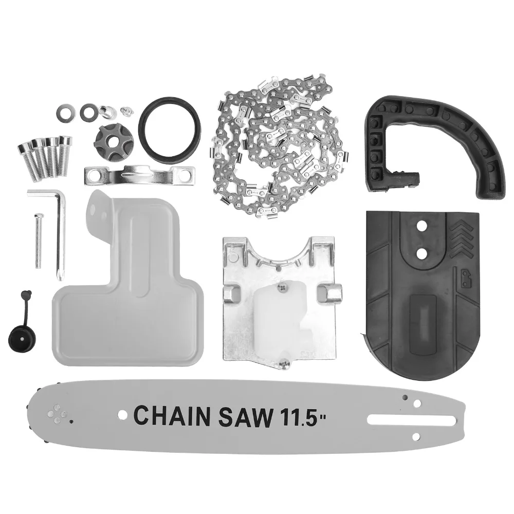 Metal Angle Grinder Chainsaw Attachment Silver Compact Chainsaw Bracket Converter Easy to Install Universal DIY Chainsaw Stand