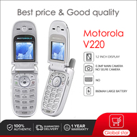 Original Motorola V220 Unlocked Refurbished Mobile Phone GSM  900 / 1800 / 1900 Good Quality With 1 Year Warranty