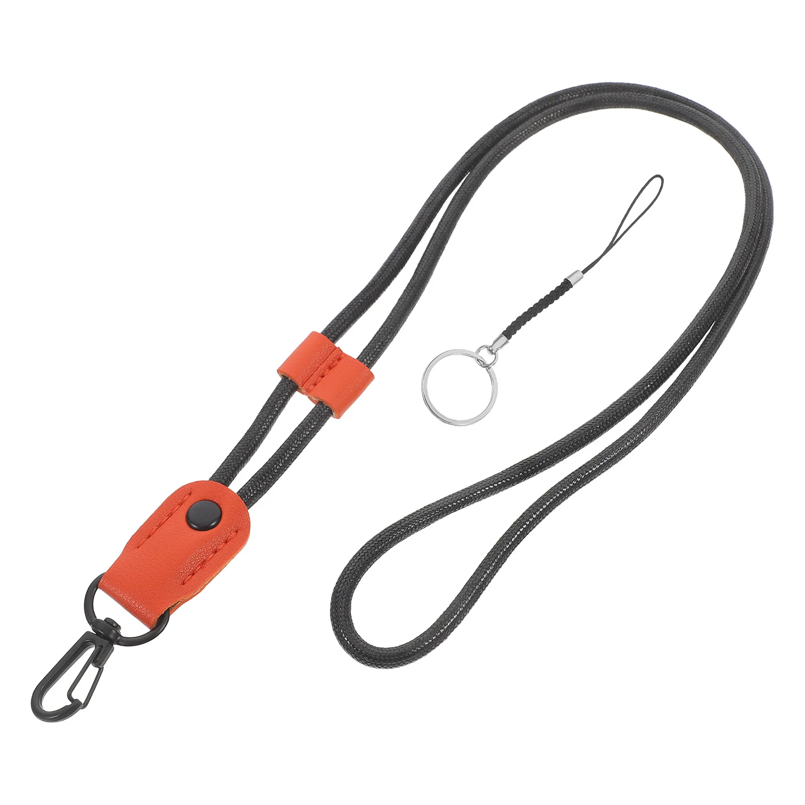 

Multi-function Hanging Ropes Badge Lanyard Pink Key Name Tag Straps for Id Badges Student Cards Work Credentials PU Material