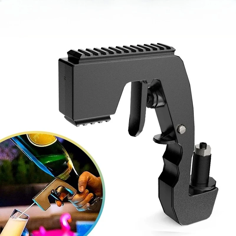 Champagne Gun Wine Sprayer Pistol Beer Bottle Durable Spray Gun ABS Plastic Version Stopper Ejector Pop It Kitchen Bar Tools