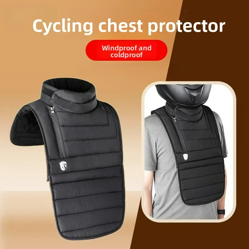 Мужская мотоциклетная защита для шеи, ветрозащитная защита для груди, съемная, подходит для катания на лыжах, пеших прогулок, туризма, кемпинга, мужская велосипедная шея