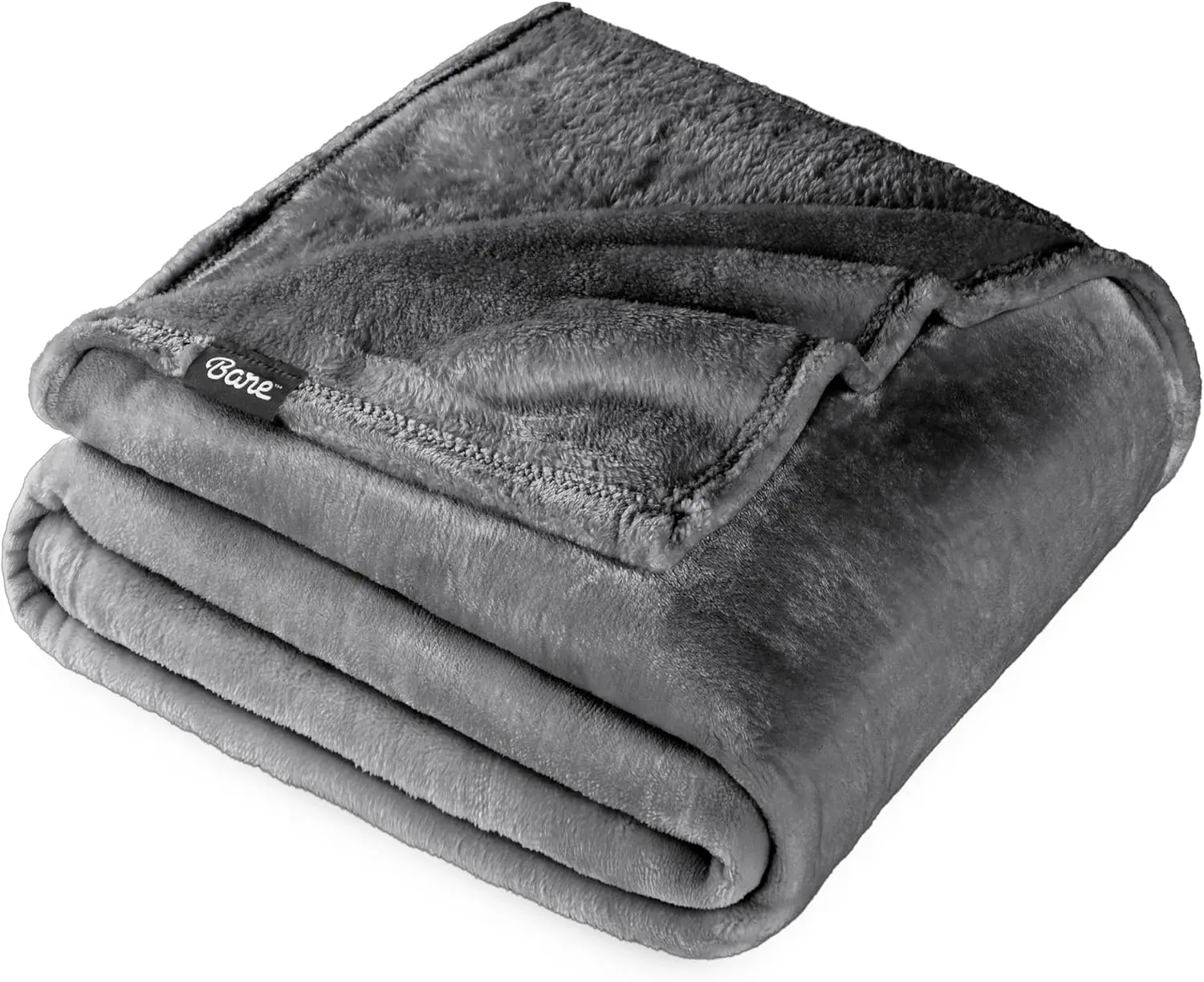 

King Size Fleece Blanket - Ultra-Soft Lightweight Microplush for Bed, Sofa, Couch - Cozy Warm Grey Throw