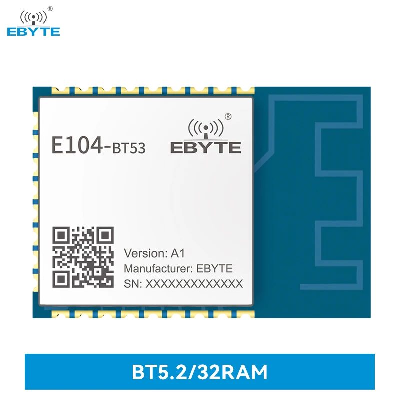 Bluetooth Ble5.2 Module EFR32BG22 Industrial-Grade 2.4GHz GFSK Wireless Transceiver Receiver EBYTE E104-BT53A1 SMD PCB Antenna