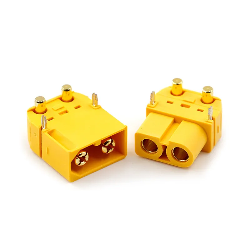 Amass Original XT60PW-F/M Male Female Connector Horizontal Mount PCB Board Plug for RC Lipo Battery ESC