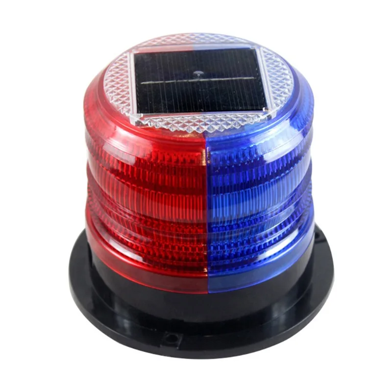 Solar Power Warning Flash Beacon Light Sensor Emergency Indication LED Lamp Car Rotating Traffice Safety Light Magnet Ceiling