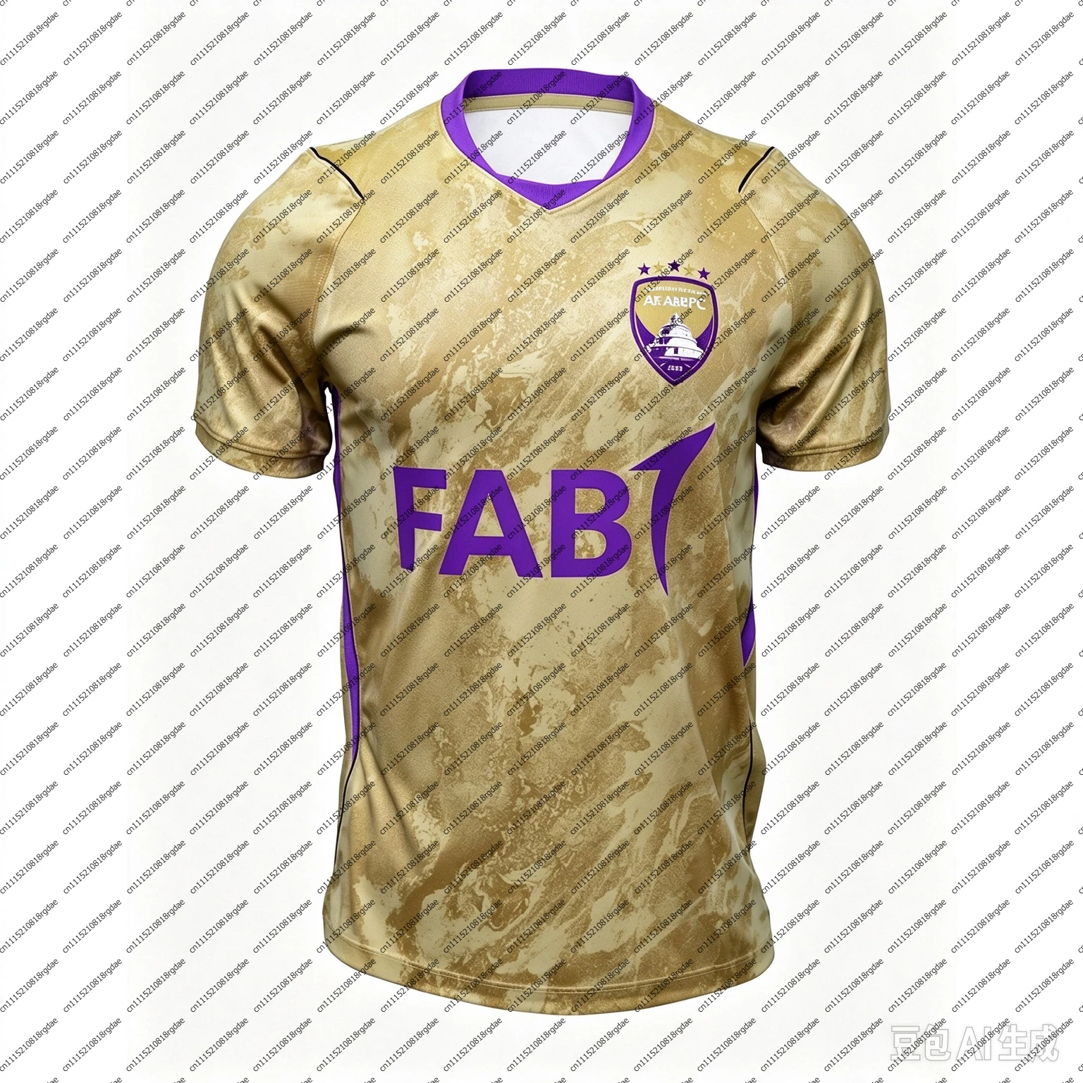 2026-27 Al Ain Home and Away T-Shirt with 3D Digital Print, Comfortable and Breathable Sports Casual Top