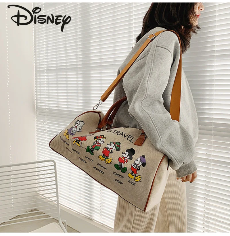 Disney Mickey neue Unisex Reisetasche Mode hochwertige haltbare Handgepäck Cartoon große Kapazität Cross body Fitness-Tasche