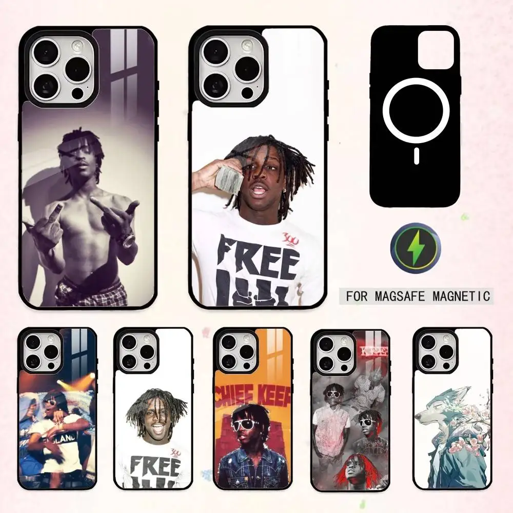 

COOL C-Chief Keef RAPPER Phone Case For iPhone17,16,15,14,13,12,11 Plus,Pro Max Magnetic For Magsafe Wireless Charging
