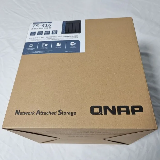 ذاكرة QNAP TS-416 4G للتخزين السحابي، جهاز خادم Nas بدون قرص ARM رباعي النواة Cortex-A55 2.0 جيجا هرتز PK Synology ds923+