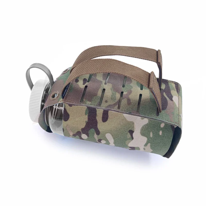 Airsoft SS Stijl Waterfles Pouch Tactische Vest Fleshouder Plaat Carrier Molle Pouch Jacht 1L Multicam Fles Tas Gear