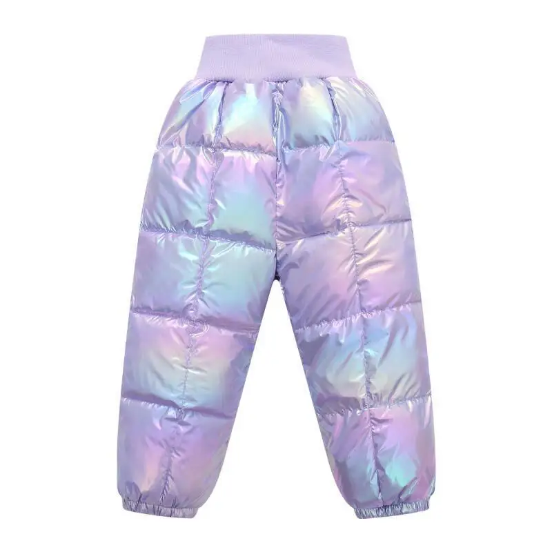 Girl Cotton-Padded Trousers Autumn Winter Thicken Pants Elastic Waist Child Keep Warm Kawaii Fashion New Style Casual Clothing