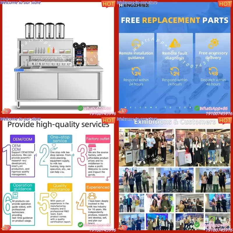 CE Certificate HENGZHI New Automatic Bubble Machine 304 Stainless Steel Portable Refrigerator Workbench Water Bar Work