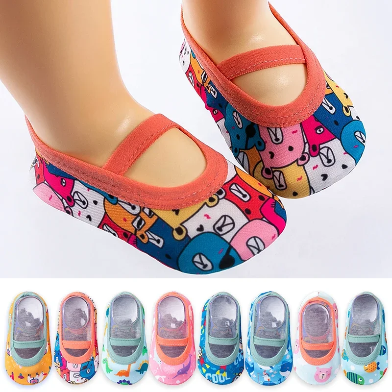 Kids Cartoon Swim Water Shoes for Boys Girls - Non-Slip Aqua Socks