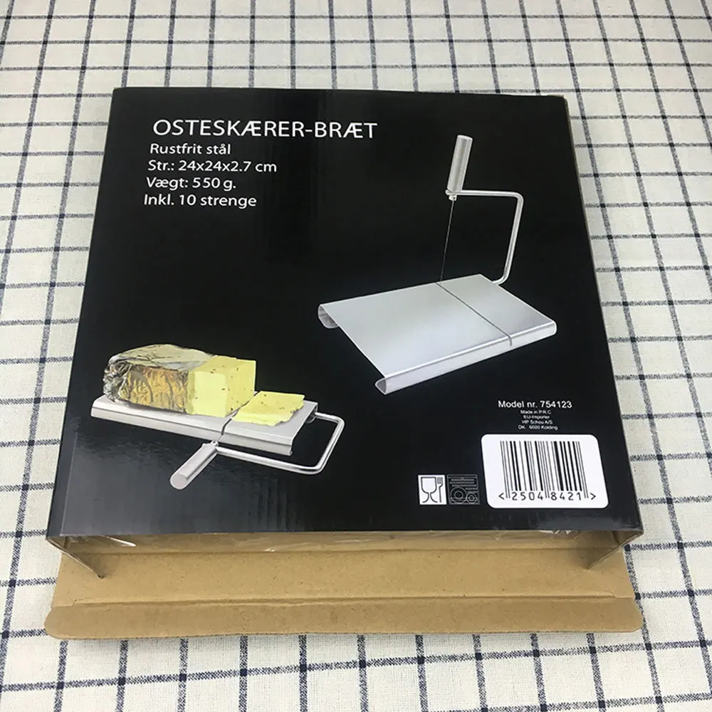 스테인레스 스틸 치즈 커터 슬라이서 수동 소시지 버터 햄 커터 5pcs 교체 커팅 와이어