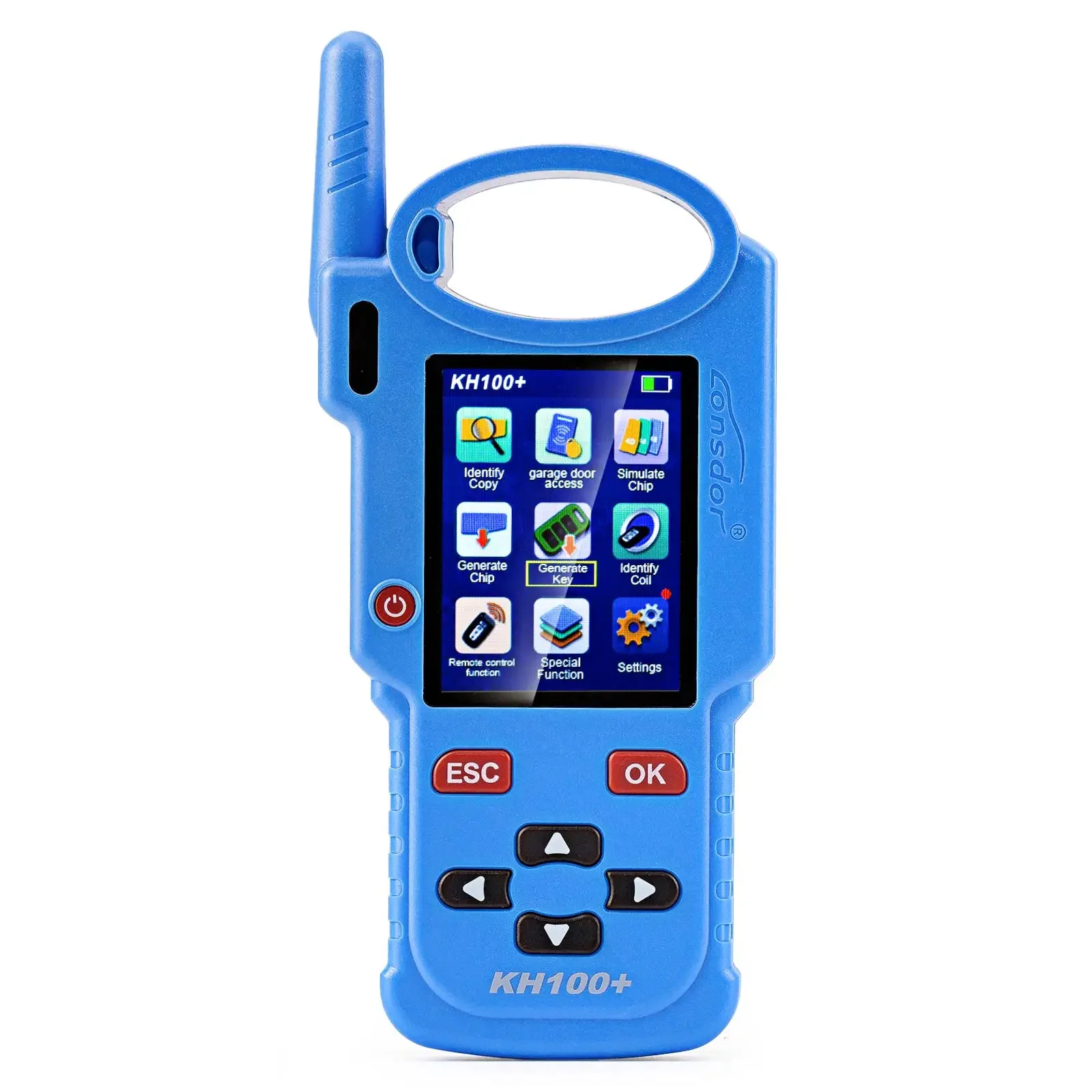 

Lonsdor KH100+ Hand-Held Remote Programmer Blue Version Plus 4pcs Universal Remotes Newly Add Indian Models