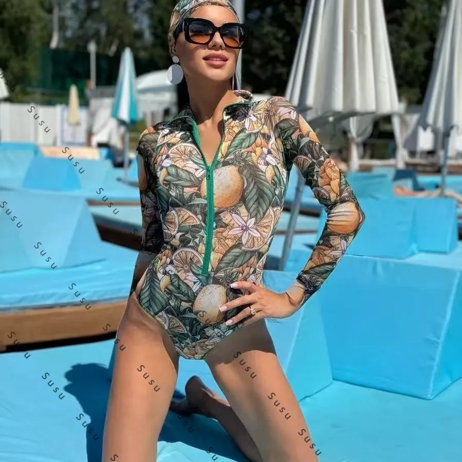 

UPF русский солнцезащитный купальник женский купальник европейский и американский цельный купальник бикини два новых моделей