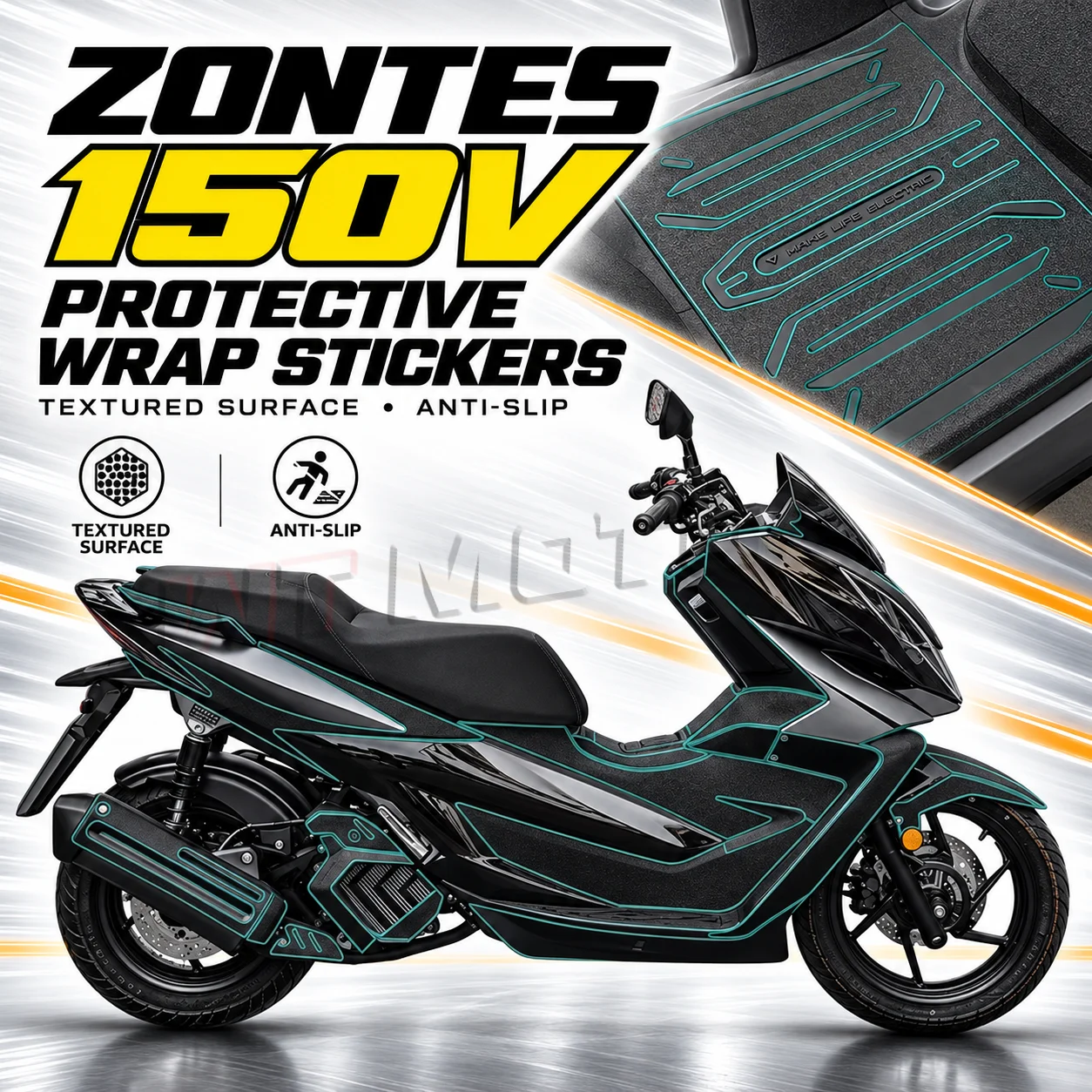 Motorcycle Armor Protective Sticker & Tank Decal For 2026 ZONTES 150V 125V Modification