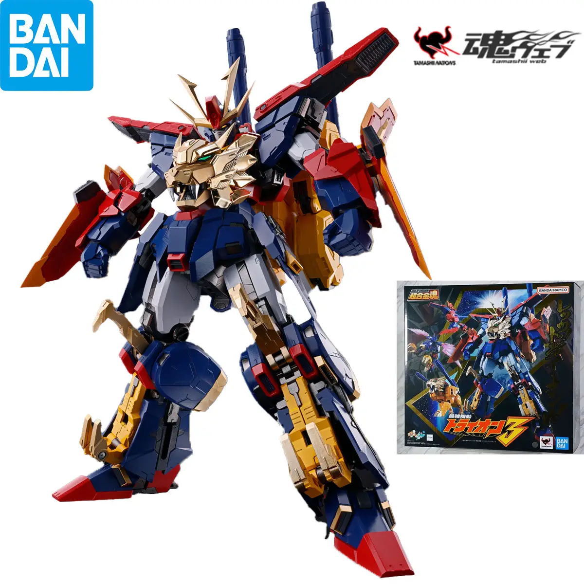 

100% оригинал в наличии Bandai Spirits Soul of Chogokin (GX-113) Gundam Build Fighters Try Gundam Tryon 3, коллекционная серия