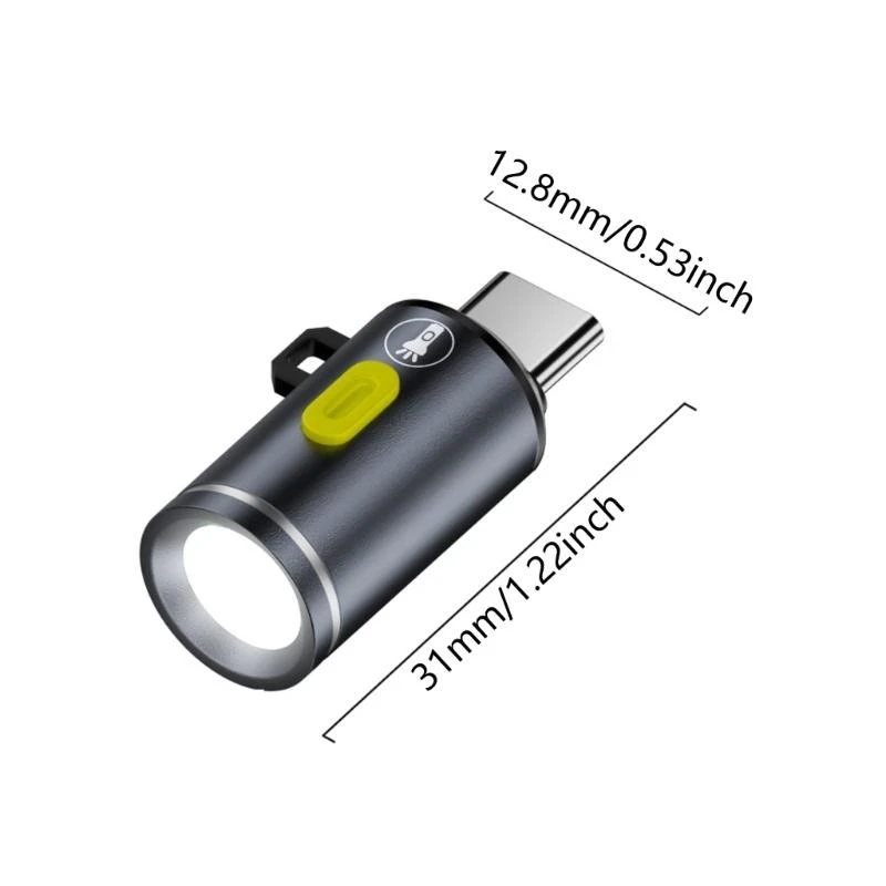 Mini Type C Flashlight Small LED Illumination for Easy Portability LED Torches