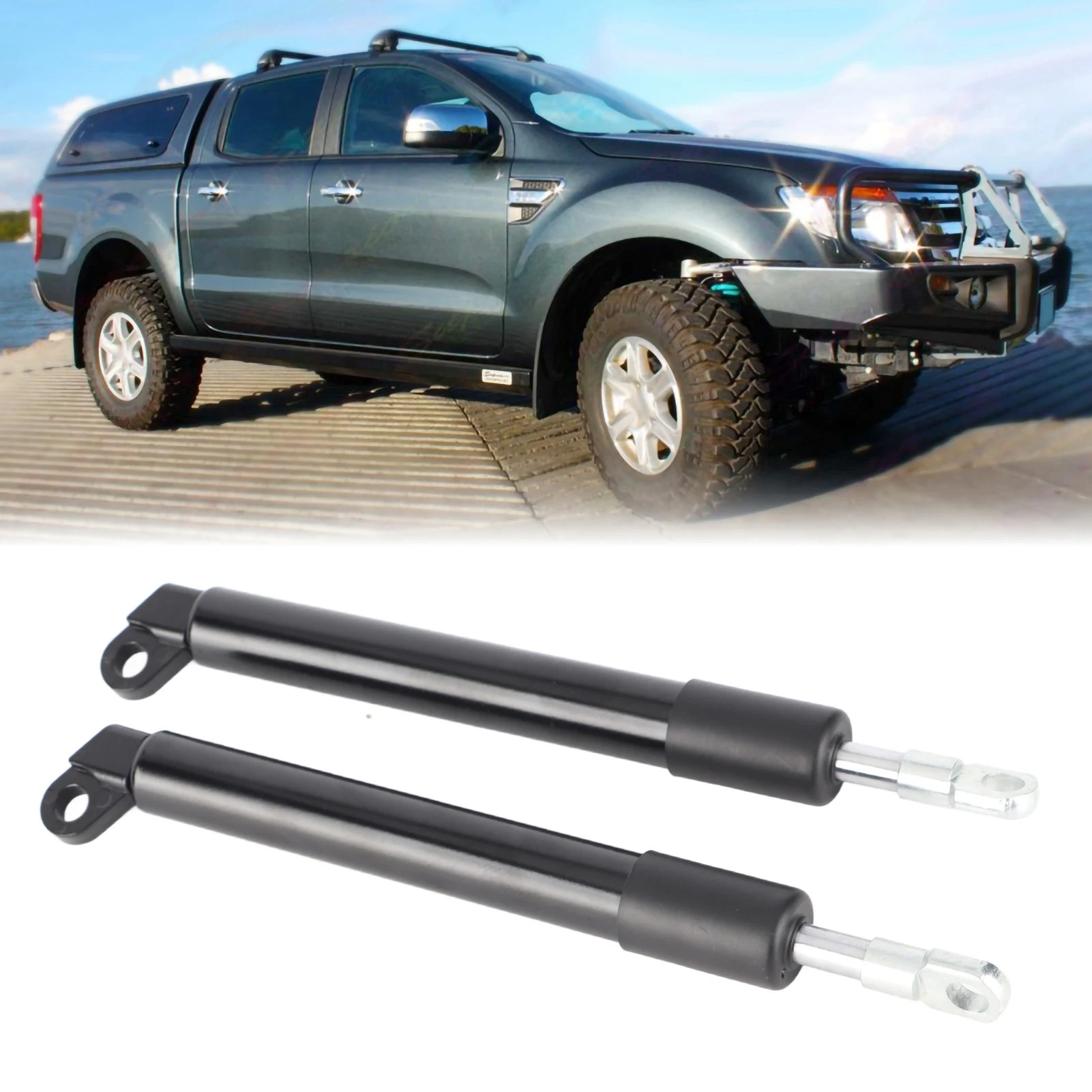 2pcs Car Tailgate Baffle Gas Struts Hood Lift Spring Support Rod Fit For BT50 2012-2018 PX Ranger 2012-2018