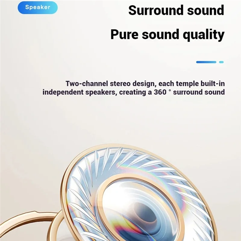 【Sleek Design】HD 1080P Camera Wearable Outdoor Riding Sports Camera Polarized Lens Camera Smart Camera Support Talk Answer