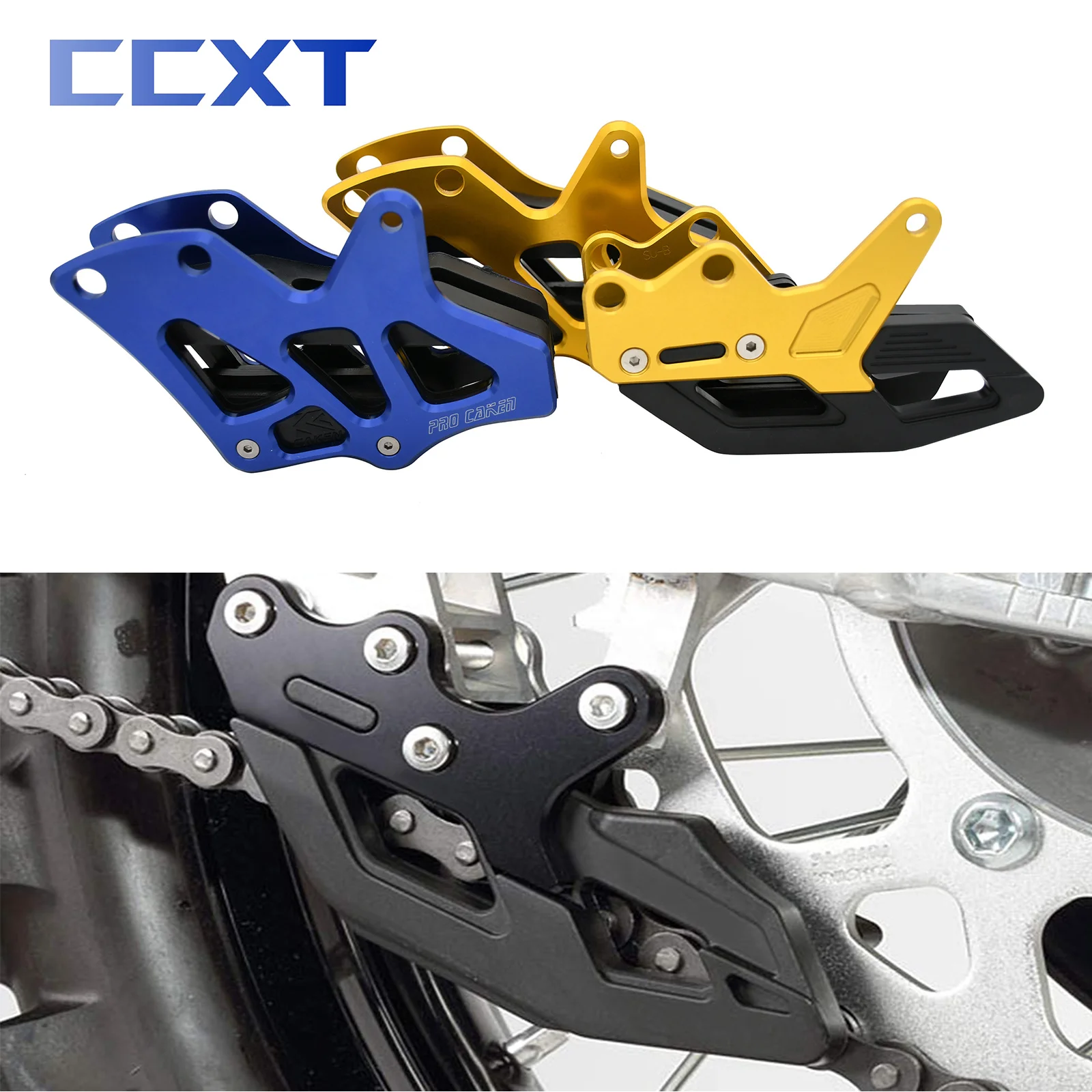 CNC Aluminum Chain Guide Guard Protector For Suzuki DRZ250 DRZ450 DRZ400E DRZ400S DRZ400SM 2000-2017 RMZ250 RMZ450 RM125 RM250