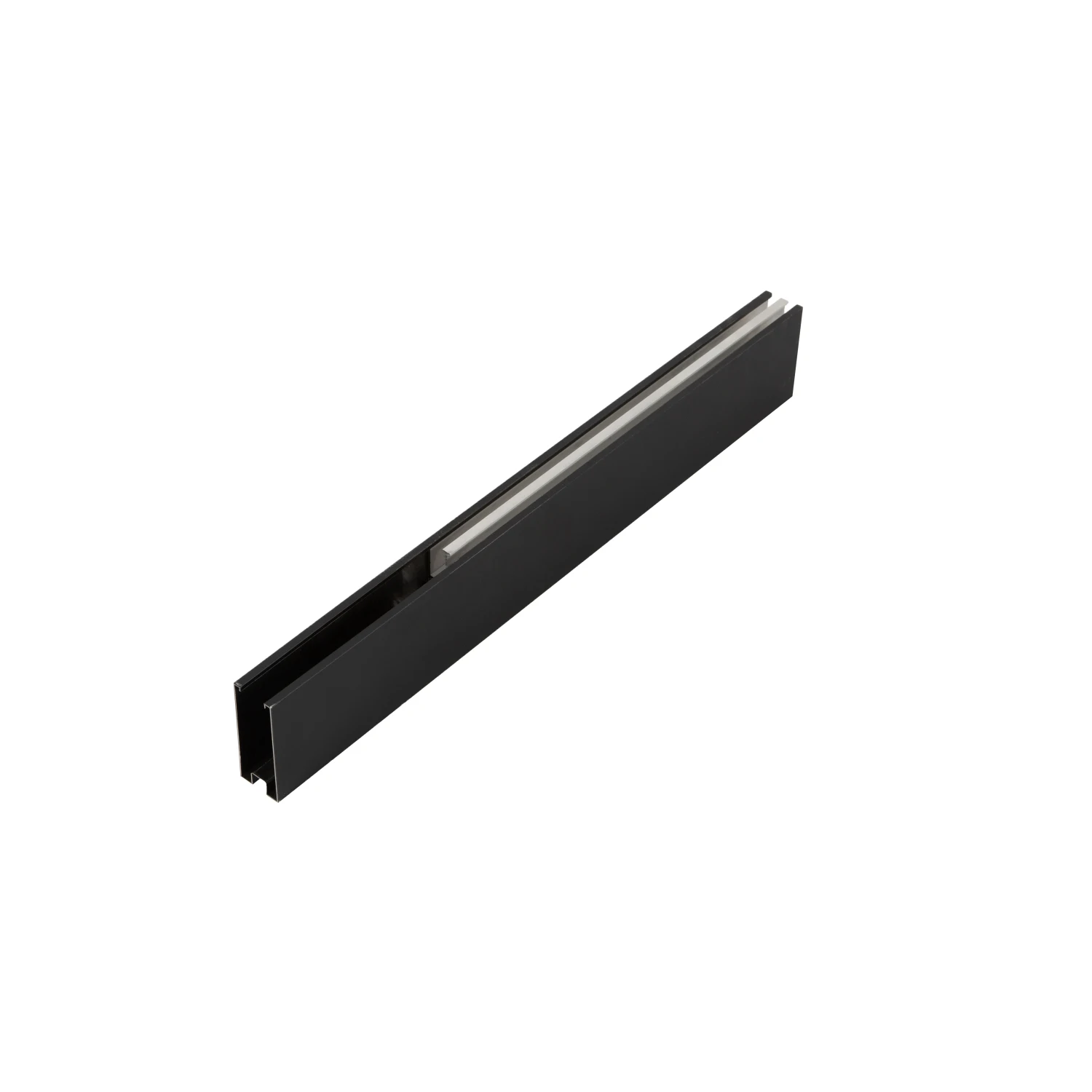 

Frameless Double Sliding Shower Door Track Matte Black 22D01P06-MB