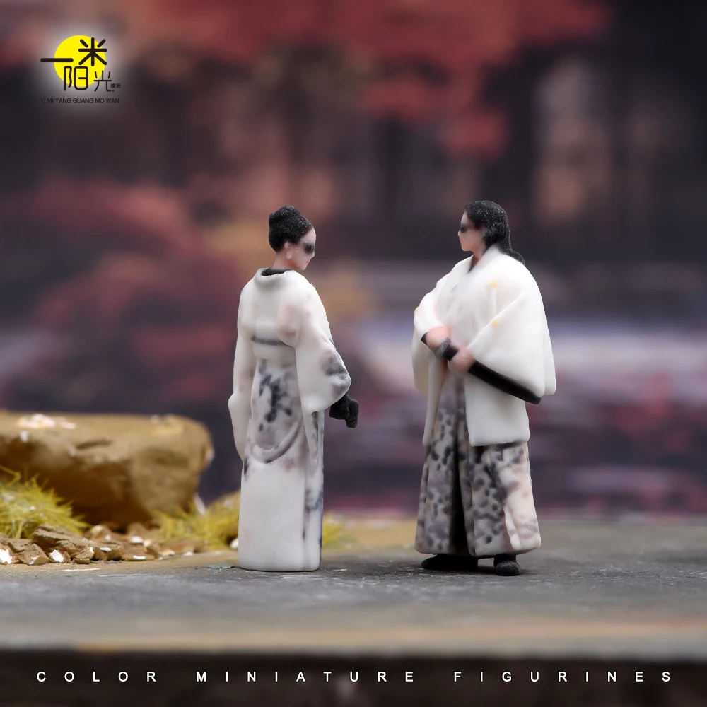 1/64 1/43 1/24 1/18 Scale Killer Prostitute Wearing a Kimono 3D Print Female Male Scene Props Figures Model For Cars Vehicles