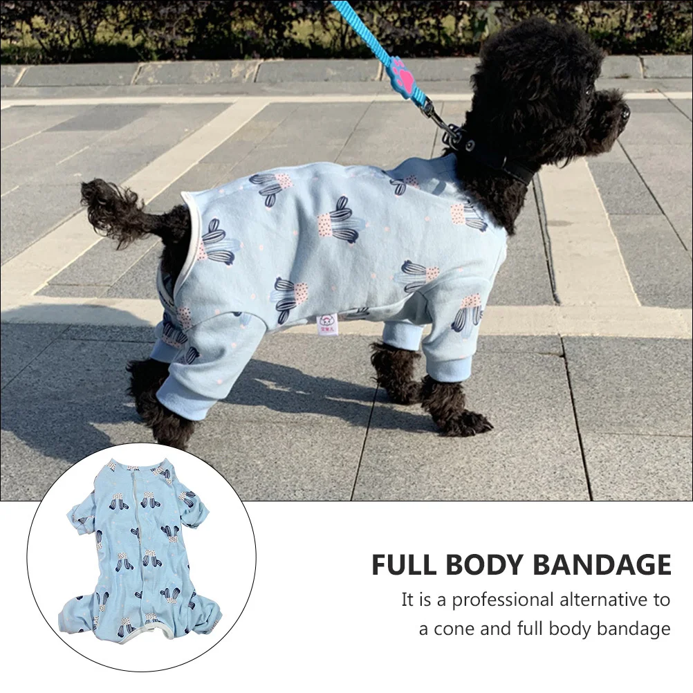 

Dog Recovery Suit Breathable Cotton Anti-Lick Sterilization Wear For Wound Healing Post- Puppy Clothes Pet Surgery