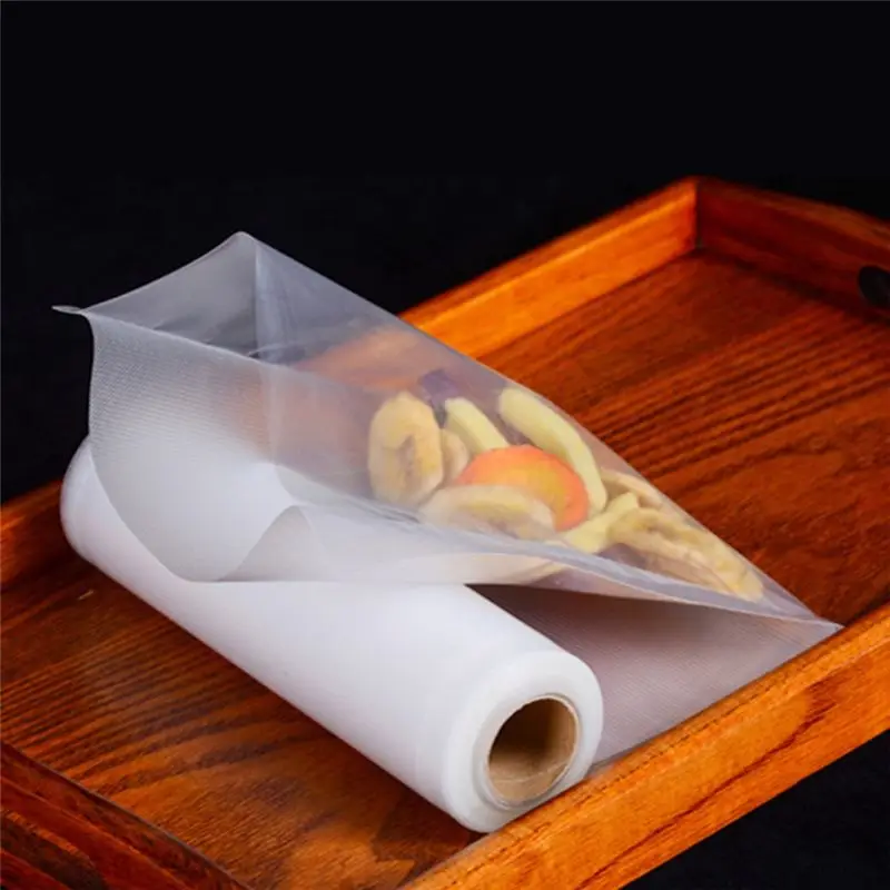 dt39-食品用真空シーラーバッグ、カットトゥサイズヒートシールバッグ4ロール（22x500cm-28x500cm）、食品用小型真空シールバッグ